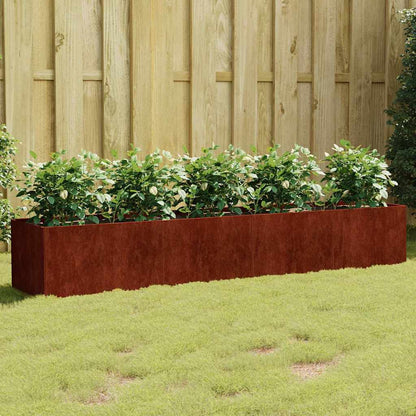 vidaXL Hochbeet 200x40x40 cm Cortenstahl