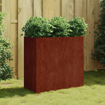 vidaXL Pflanzkübel 80x40x80 cm Cortenstahl