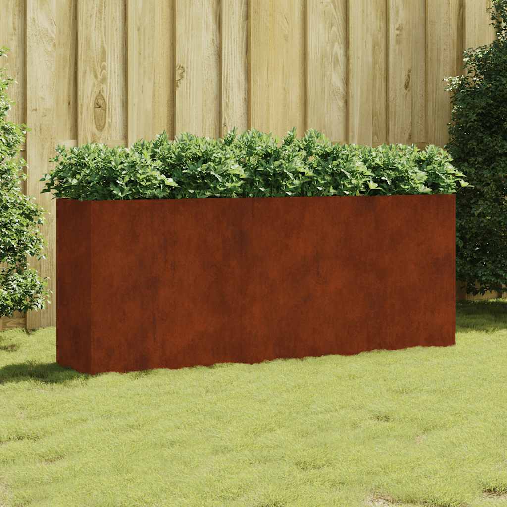 vidaXL Hochbeet 200x40x80 cm Cortenstahl