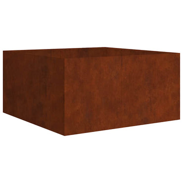 vidaXL Pflanzkübel 80x80x40 cm Cortenstahl
