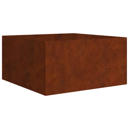 vidaXL Pflanzkübel 80x80x40 cm Cortenstahl
