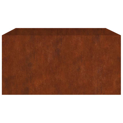 vidaXL Pflanzkübel 80x80x40 cm Cortenstahl