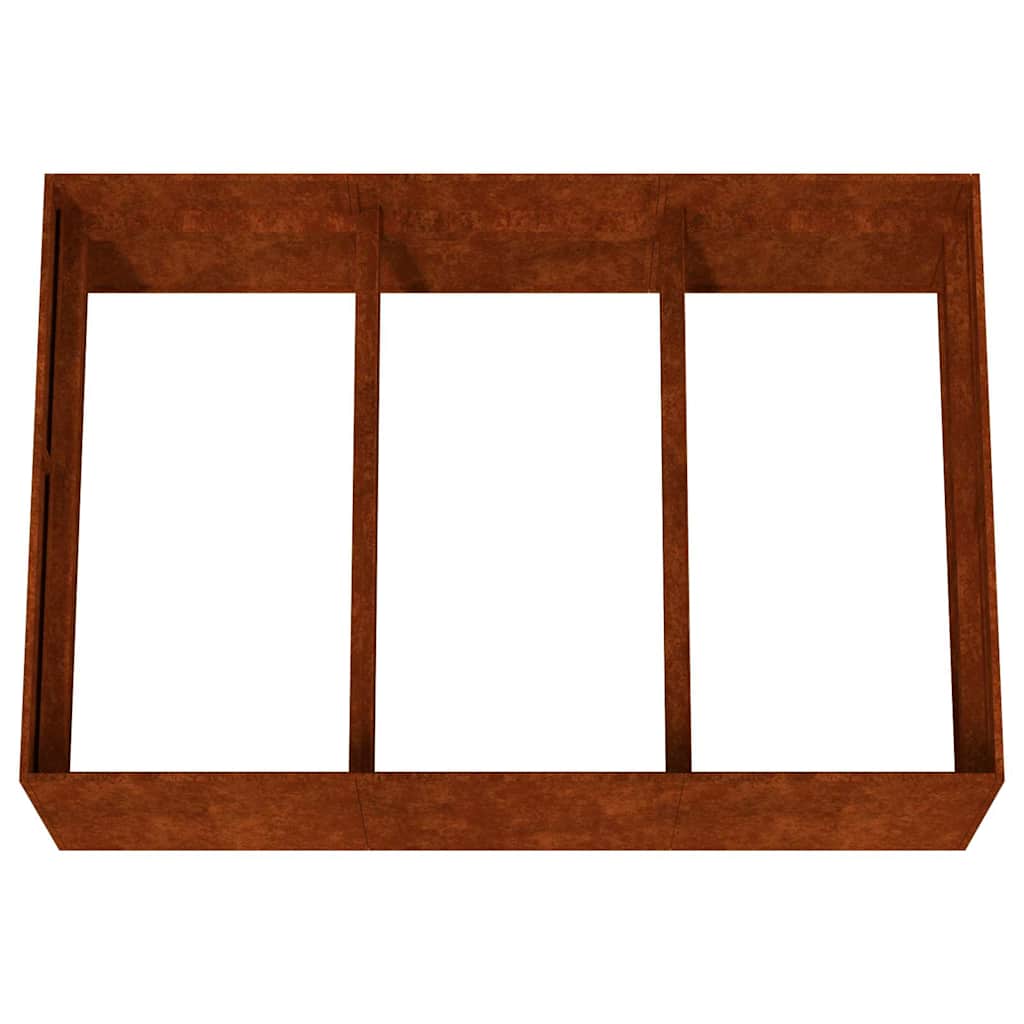 vidaXL Hochbeet 120x80x40 cm Cortenstahl
