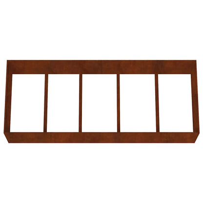 vidaXL Hochbeet 200x80x40 cm Cortenstahl