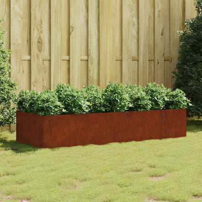 vidaXL Hochbeet 200x80x40 cm Cortenstahl