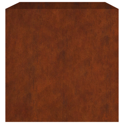 vidaXL Pflanzkübel 80x80x80 cm Cortenstahl