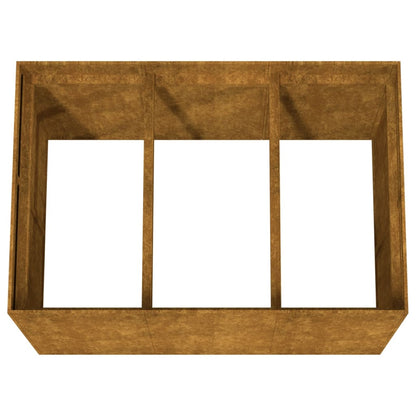 vidaXL Hochbeet 120x80x80 cm Cortenstahl