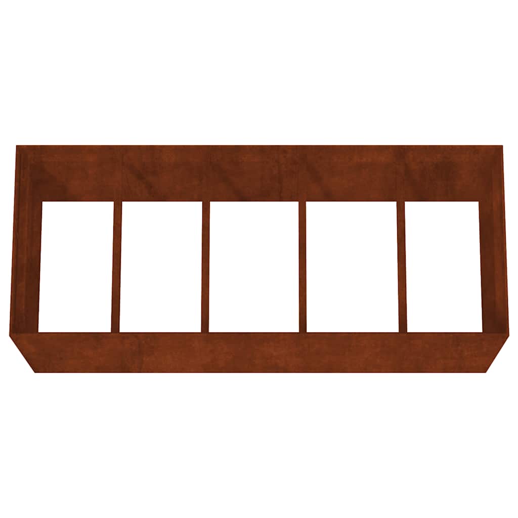 vidaXL Hochbeet 200x80x80 cm Cortenstahl