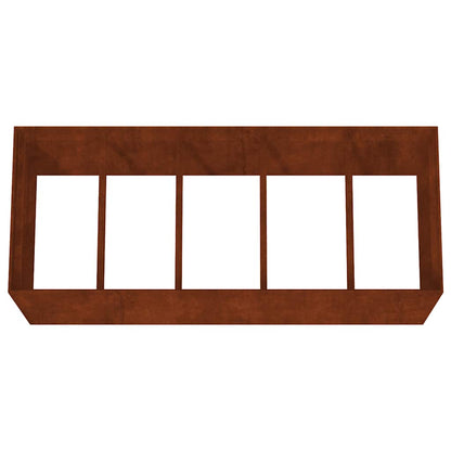 vidaXL Hochbeet 200x80x80 cm Cortenstahl