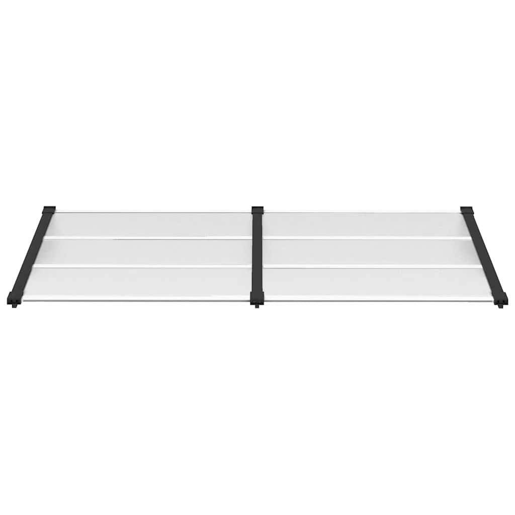 vidaXL Türvordach Schwarz und Transparent 199x90 cm Polycarbonat