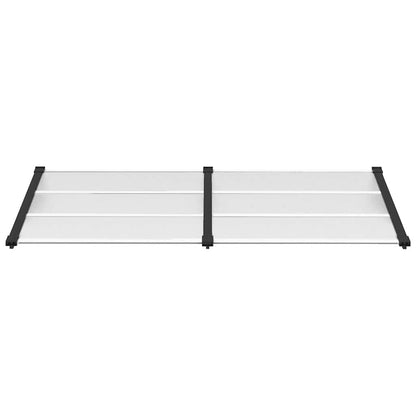 vidaXL Türvordach Schwarz und Transparent 199x90 cm Polycarbonat