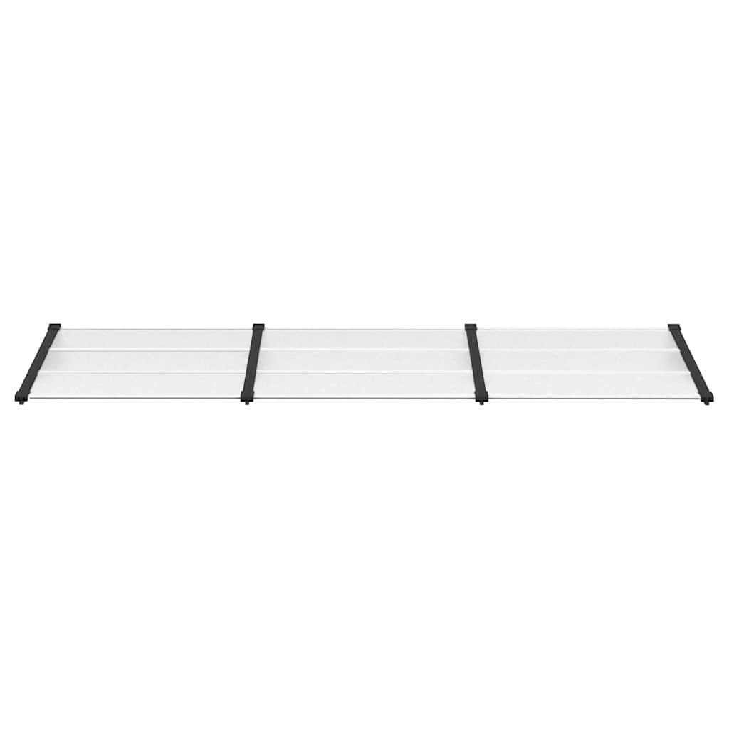 vidaXL Türvordach Schwarz und Transparent 297,5x90 cm Polycarbonat