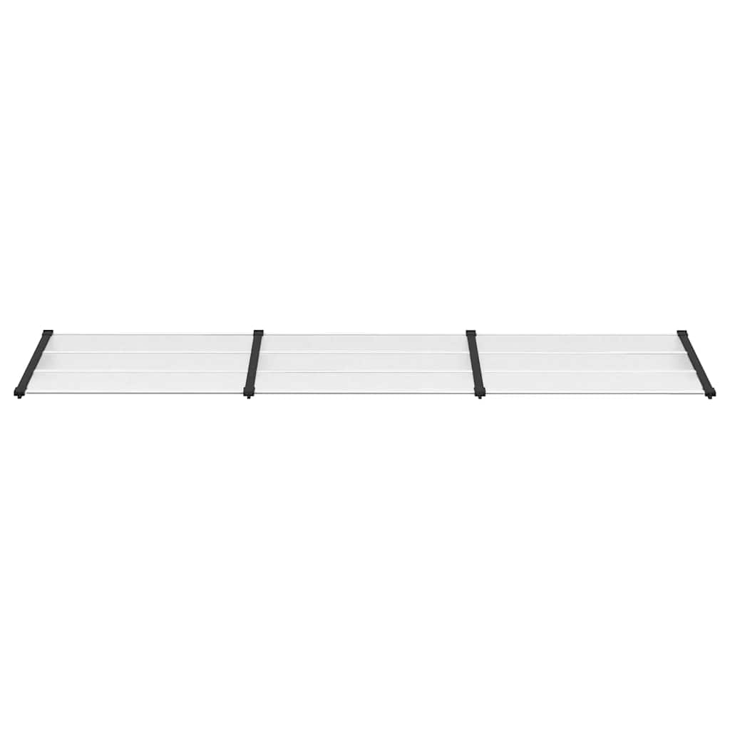 vidaXL Türvordach Schwarz und Transparent 358,5x90 cm Polycarbonat