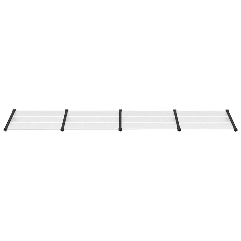 vidaXL Türvordach Schwarz und Transparent 396x90 cm Polycarbonat