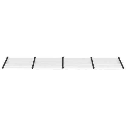 vidaXL Türvordach Schwarz und Transparent 396x90 cm Polycarbonat