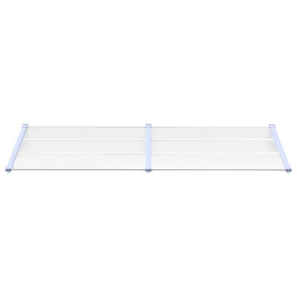 vidaXL Türvordach Grau und Transparent 239x90 cm Polycarbonat