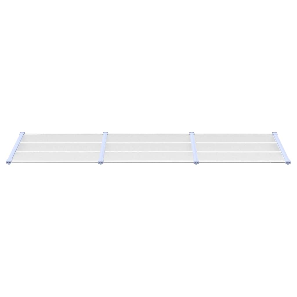vidaXL Türvordach Grau und Transparent 297,5x90 cm Polycarbonat