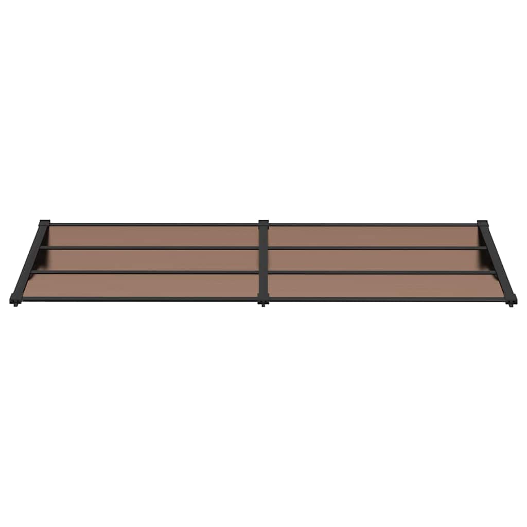 vidaXL Türvordach Schwarz 239x90 cm Polycarbonat