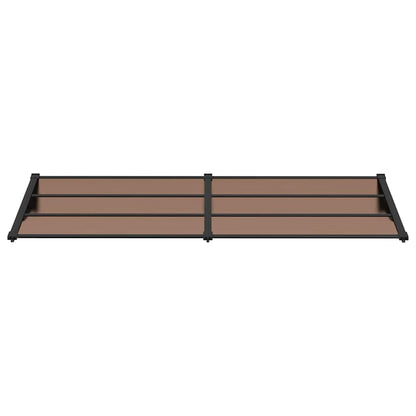 vidaXL Türvordach Schwarz 239x90 cm Polycarbonat