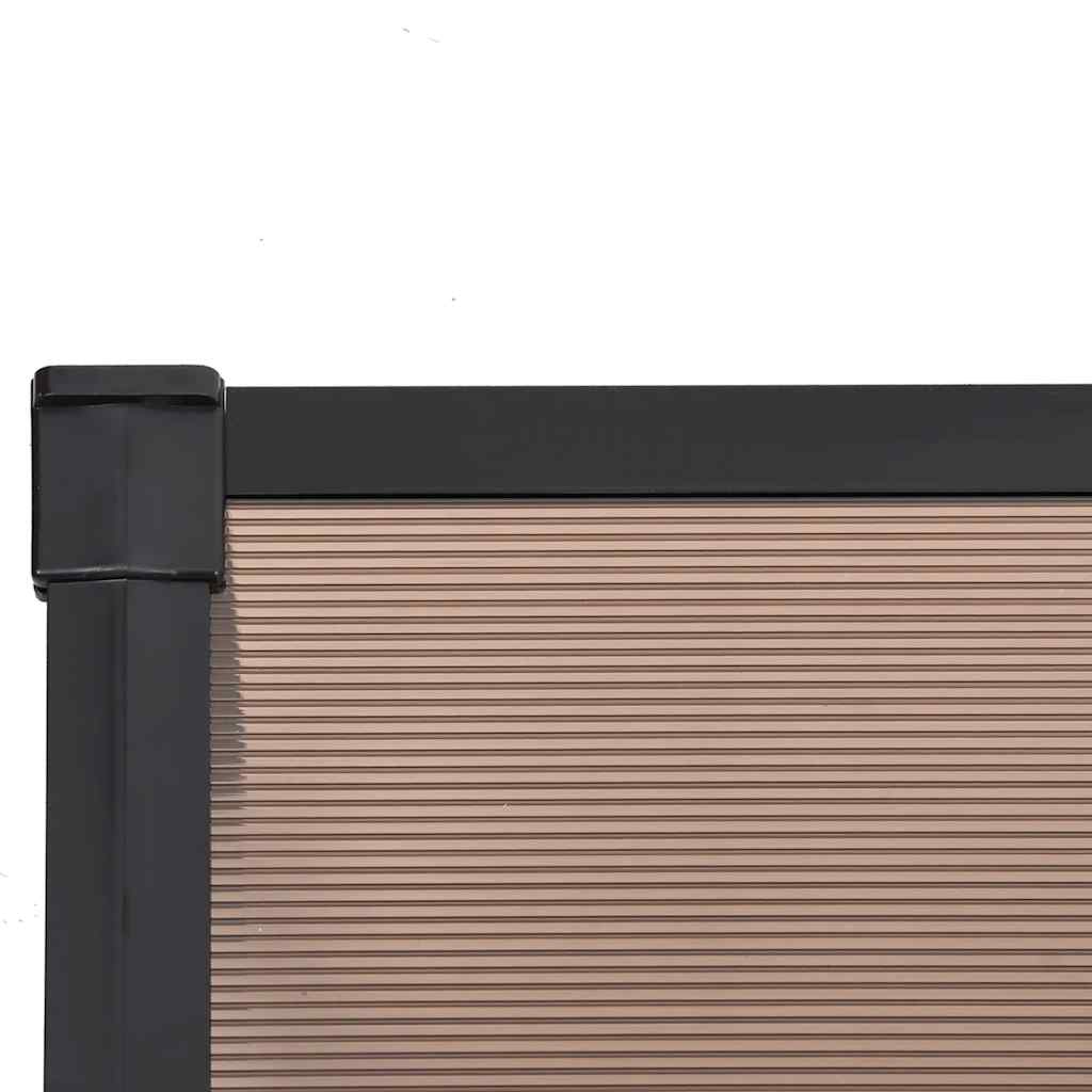vidaXL Türvordach Schwarz 239x90 cm Polycarbonat