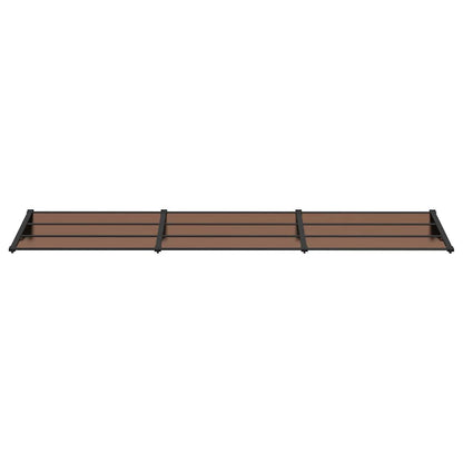 vidaXL Türvordach Schwarz 358,5x90 cm Polycarbonat