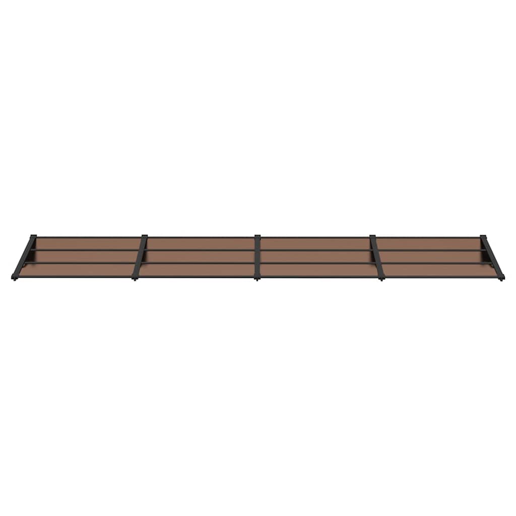 vidaXL Türvordach Schwarz 396x90 cm Polycarbonat