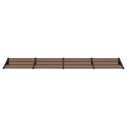 vidaXL Türvordach Schwarz 396x90 cm Polycarbonat