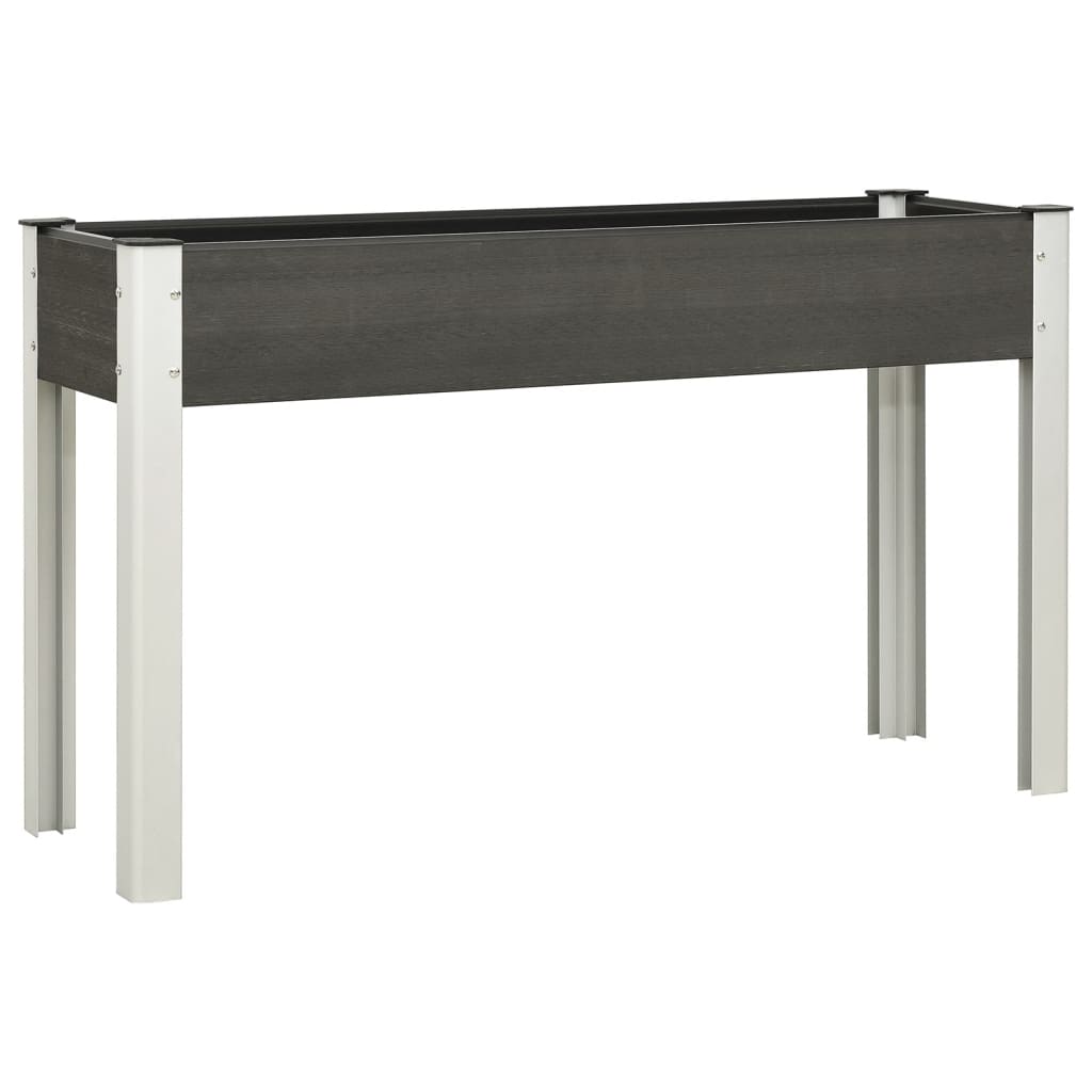 vidaXL Carré potager surélevé de jardin Gris 120x40x75 cm WPC