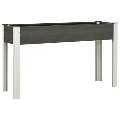 vidaXL Carré potager surélevé de jardin Gris 120x40x75 cm WPC