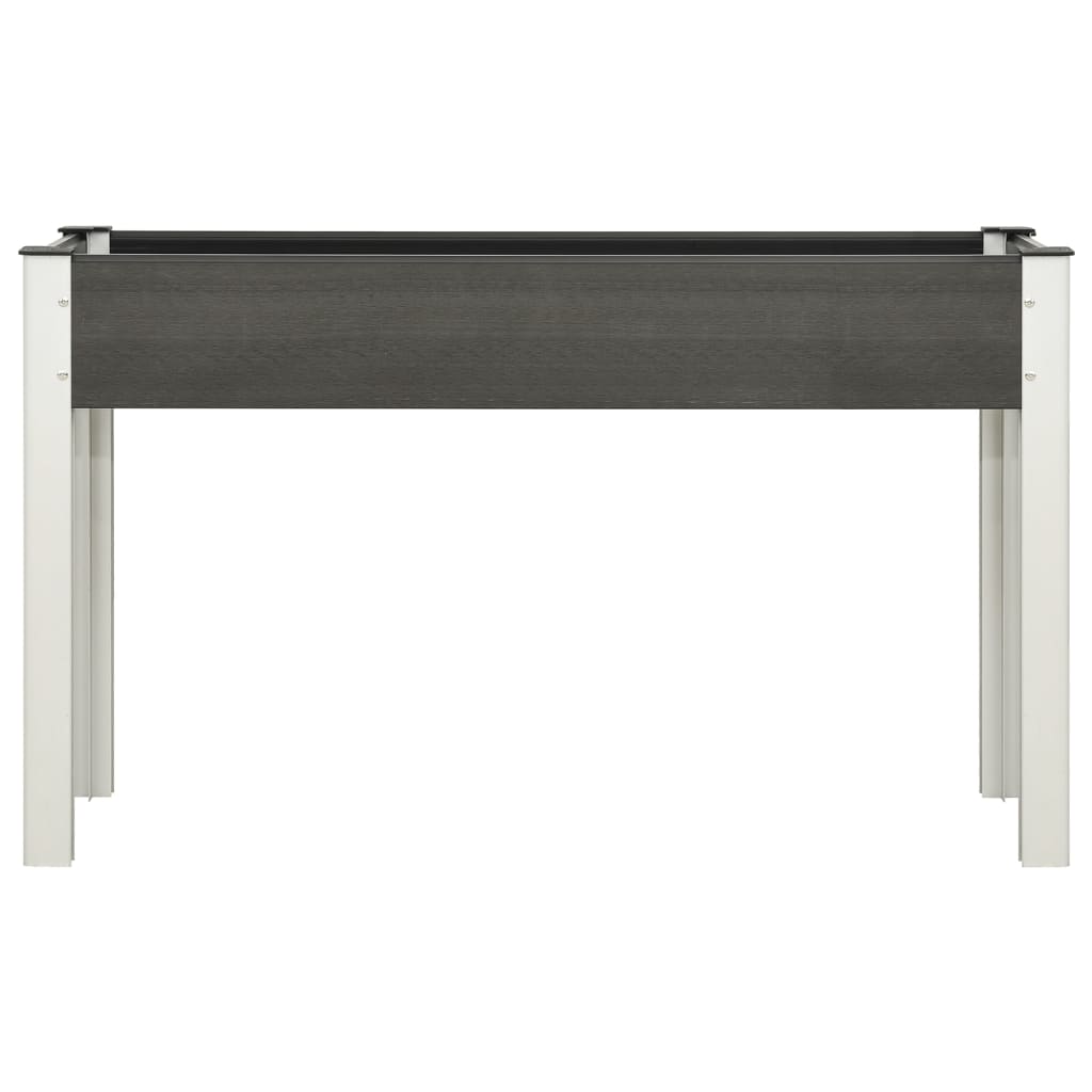 vidaXL Carré potager surélevé de jardin Gris 120x40x75 cm WPC