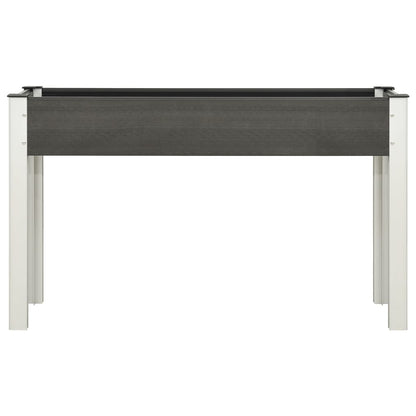 vidaXL Carré potager surélevé de jardin Gris 120x40x75 cm WPC