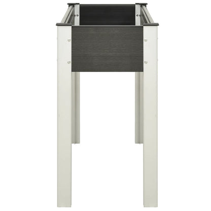 vidaXL Carré potager surélevé de jardin Gris 120x40x75 cm WPC