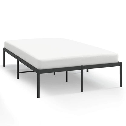 vidaXL Cadre de lit en métal Noir 120x200 cm