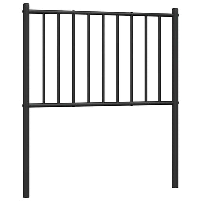 vidaXL Ersatz-Kopfteil Metall Schwarz 75 cm