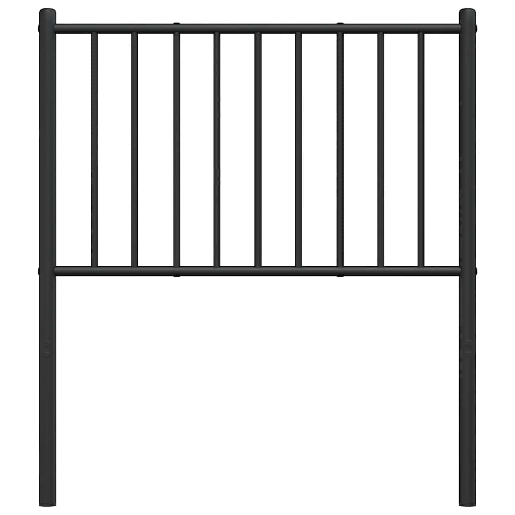 vidaXL Ersatz-Kopfteil Metall Schwarz 75 cm