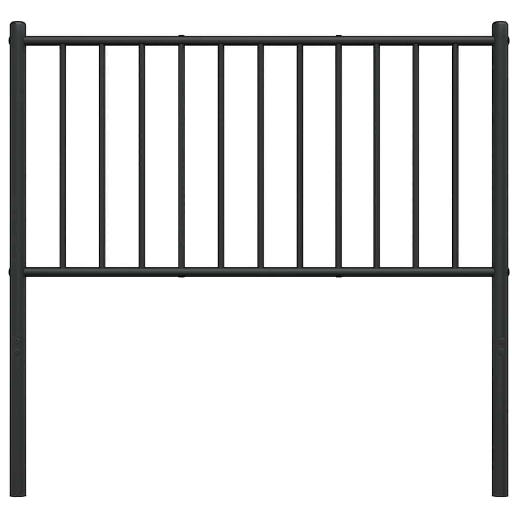 vidaXL Ersatz-Kopfteil Metall Schwarz 90 cm