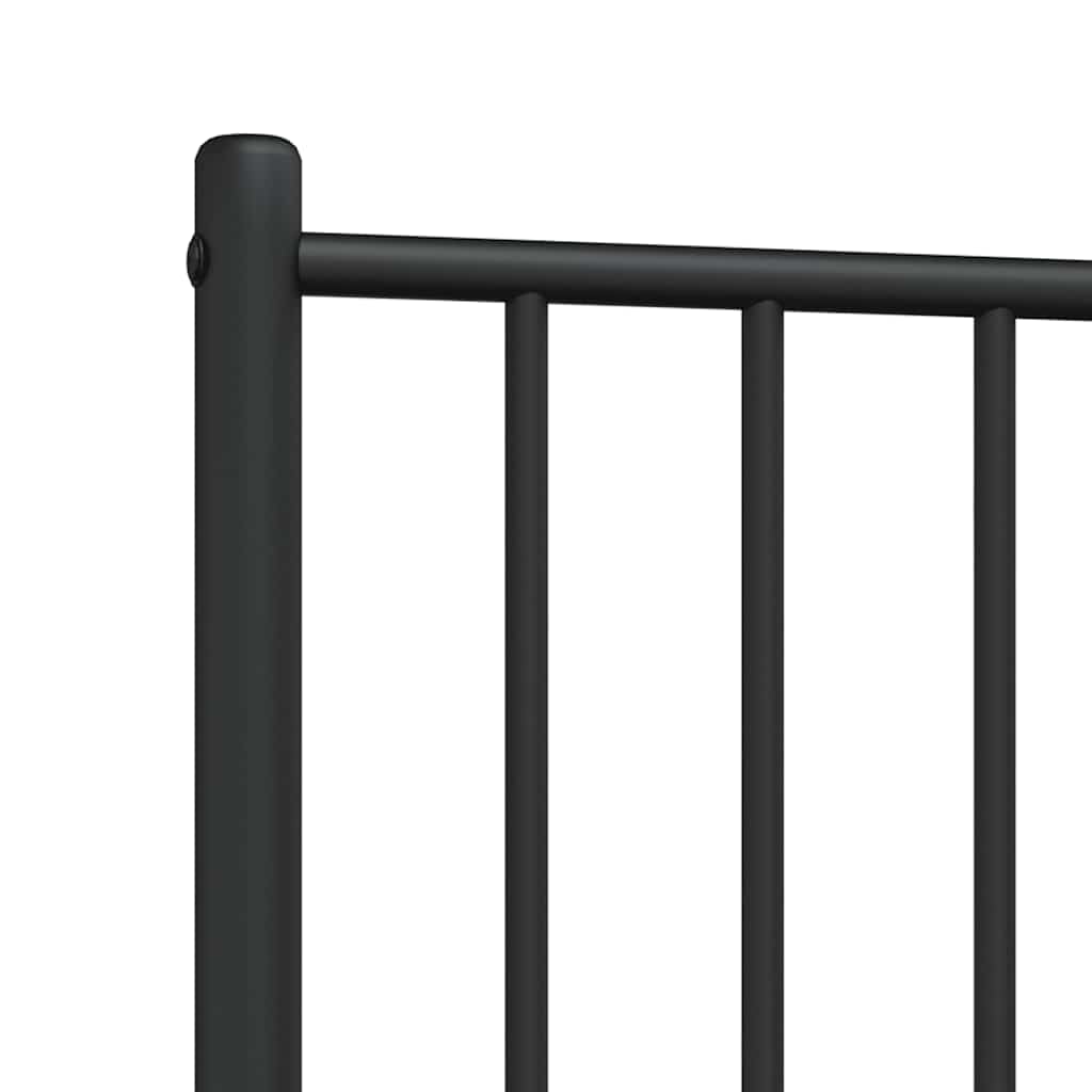 vidaXL Ersatz-Kopfteil Metall Schwarz 107 cm