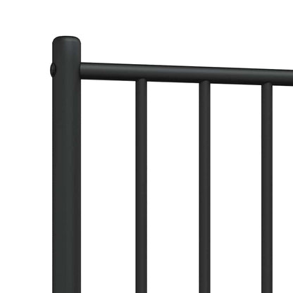 vidaXL Ersatz-Kopfteil Metall Schwarz 107 cm