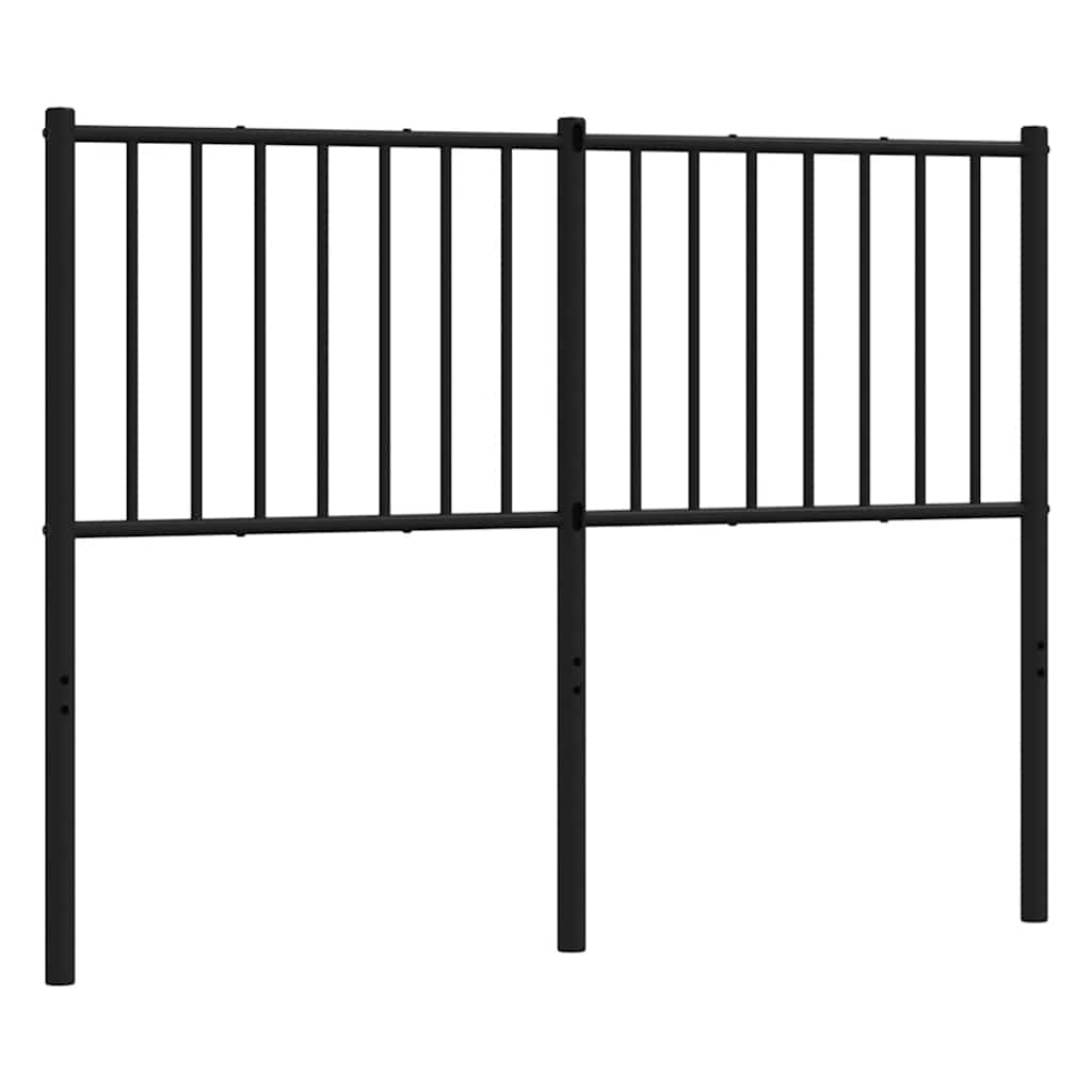 vidaXL Ersatz-Kopfteil Metall Schwarz 120 cm