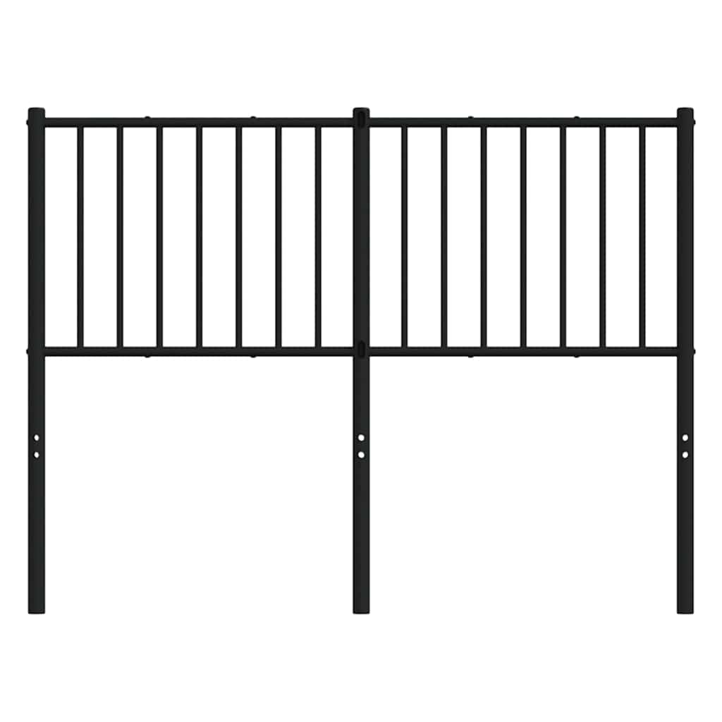 vidaXL Ersatz-Kopfteil Metall Schwarz 120 cm