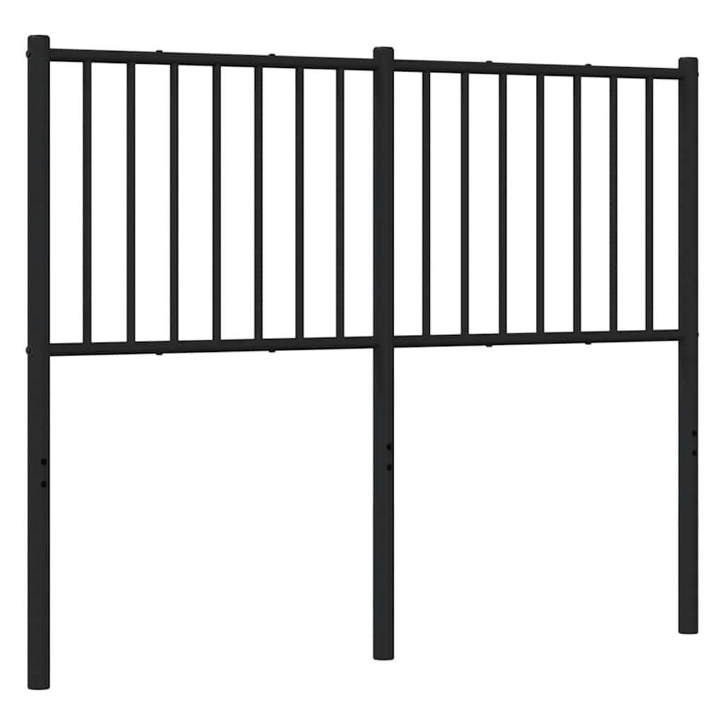 vidaXL Ersatz-Kopfteil Metall Schwarz 120 cm