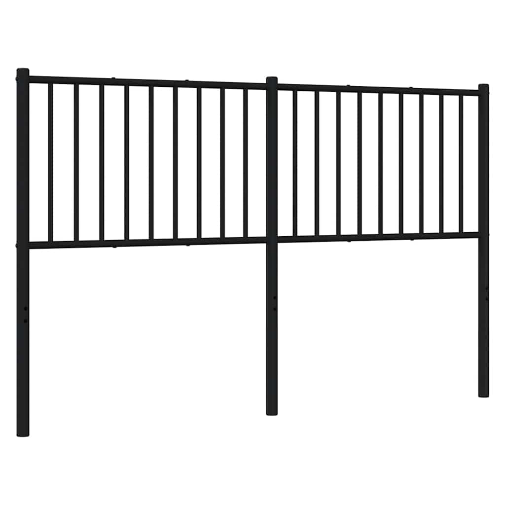 vidaXL Ersatz-Kopfteil Metall Schwarz 150 cm