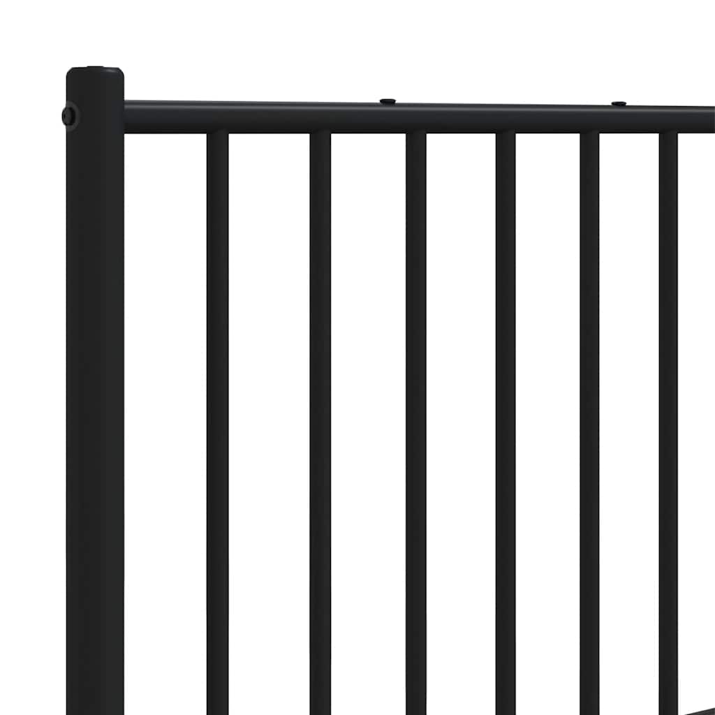 vidaXL Ersatz-Kopfteil Metall Schwarz 150 cm