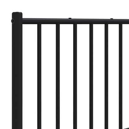 vidaXL Ersatz-Kopfteil Metall Schwarz 150 cm