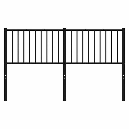 vidaXL Ersatz-Kopfteil Metall Schwarz 160 cm