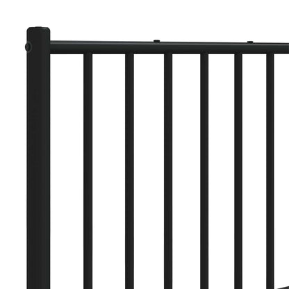 vidaXL Ersatz-Kopfteil Metall Schwarz 160 cm