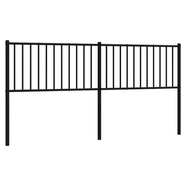 vidaXL Ersatz-Kopfteil Metall Schwarz 180 cm