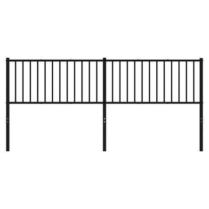 vidaXL Ersatz-Kopfteil Metall Schwarz 193 cm