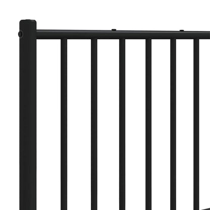 vidaXL Ersatz-Kopfteil Metall Schwarz 193 cm