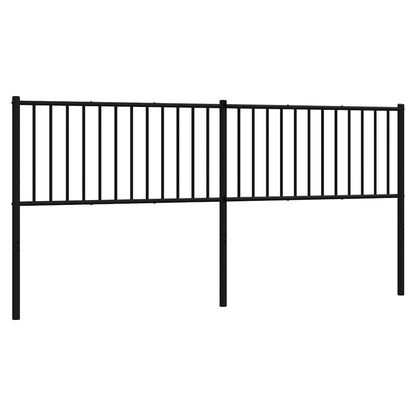 vidaXL Ersatz-Kopfteil Metall Schwarz 200 cm